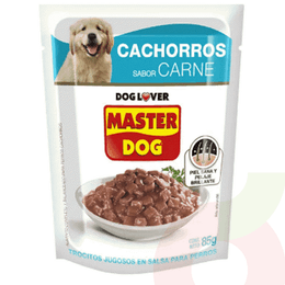 Alimento Húmedo Trocitos Jugosos en Salsa Cachorro Master Dog 85Gr