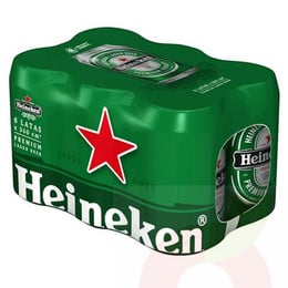 Cerveza Heineken 350Cc 6 Unidades