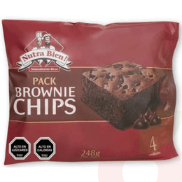 Pack Brownie Chips 4 Unidades