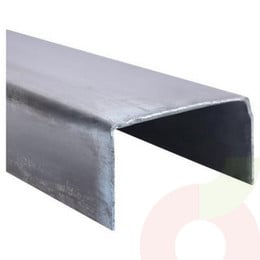 Fierro Canal U Tira 6.00 Mt 80x40x 2mm 