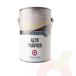 Pintura Alto Tráfico Base al Agua Amarillo por Galón Tricolor 