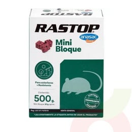 Raticida Rastop Mini Bloque Anasac 500 Gr