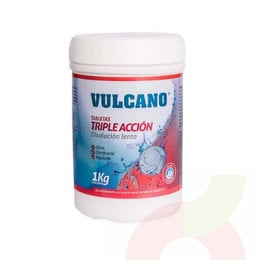Cloro Piscina Tableta Triple Acción Vulcano 1 kilo