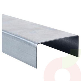 Fierro Canal U Tira 6.00 Mt 50x25 2mm  