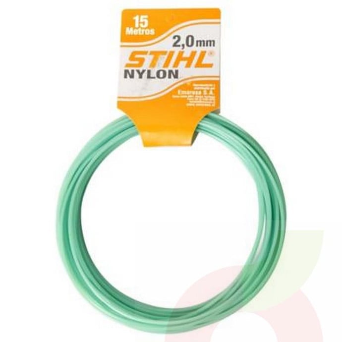 Piola Orilladora 2.0mm por 15Mt Royo Stihl  - Piola Orilladora Stihl 2.0Mm Por 15 Metros Royo