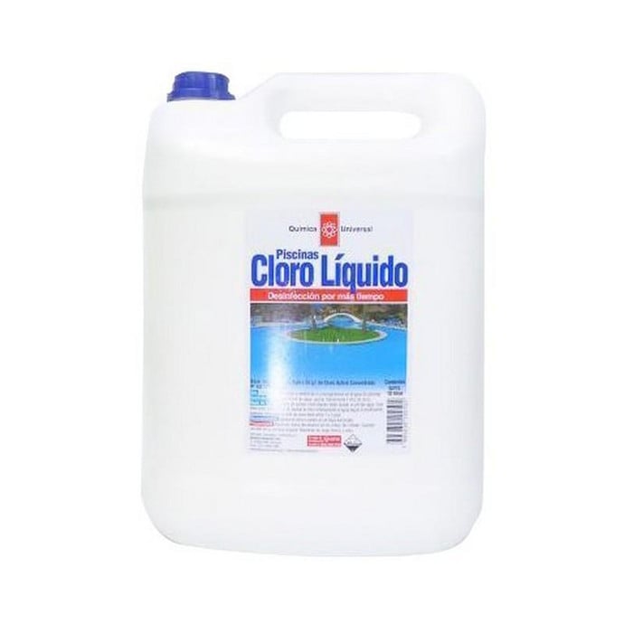 Cloro Liquido Piscina Químico Universal 10 Litros - Cloro Liquido 10 Lt Piscina Q.Universal
