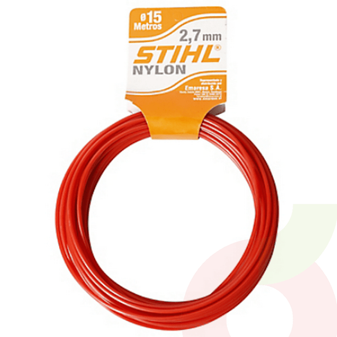 Piola Orilladora Nylon 2.7mm por 15Mt Stihl  - Piola Orilladora Stihl Nylon 2.7Mm X 15 Mt