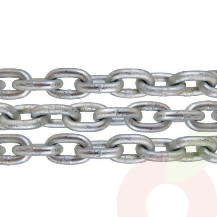 Cadena Galvanizada 1.00 Mt 5mm  - Cadena Galv.Esl.Largo 5 Mm X Metro