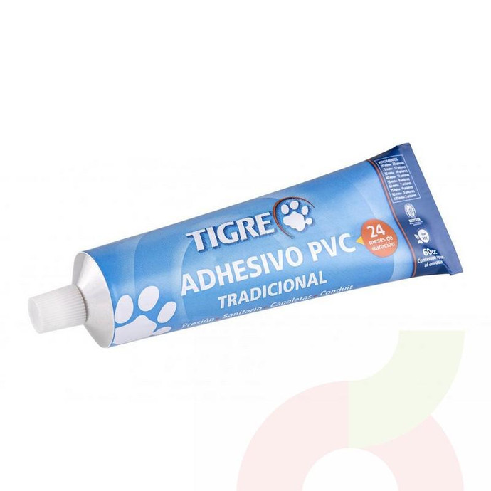 Adhesivo Tradicional PVC 60cc  Tigre  - Adhesivo Pvc Tigre 60Cc Tradicional