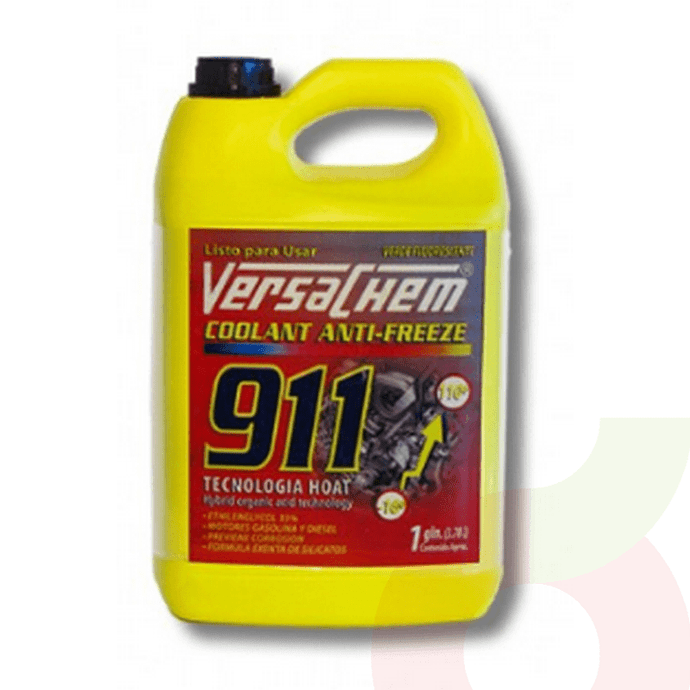 Anticongelante Versach 911-E X Bidón 3.7lt - Anticongelante 911-E X Bidon 3.7 Lt.Rojo Fluor.Versach.T-Roj