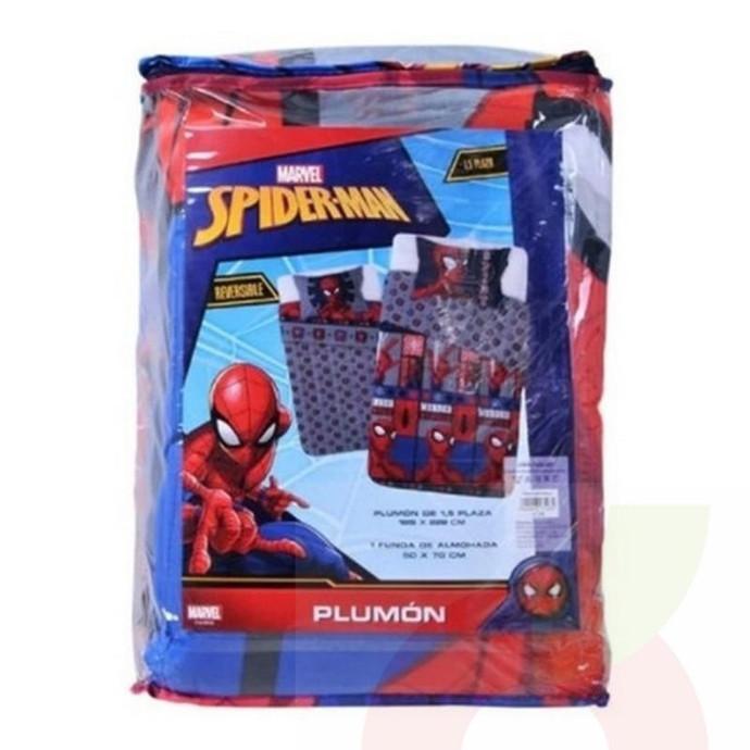 Plumón Fibra Spiderman 1.5 Plazas - Plumon Fibra Spiderman Comic Singles 1.5 Plazas
