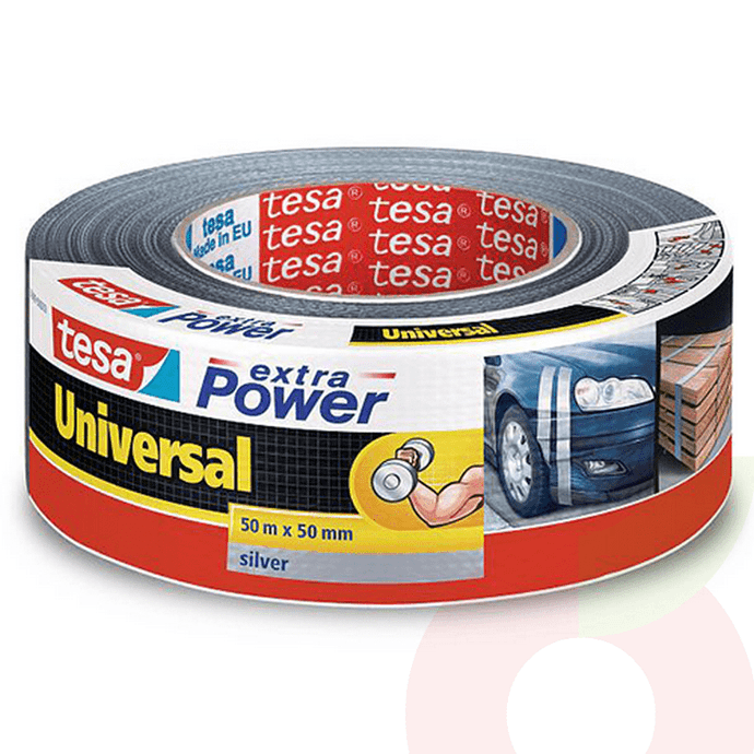 Cinta Multiuso ExtraPower Universal 25Mtx48mm Gris Tesa  - Cinta Multiuso Extra Power Universal 25Mx48Mm Gris