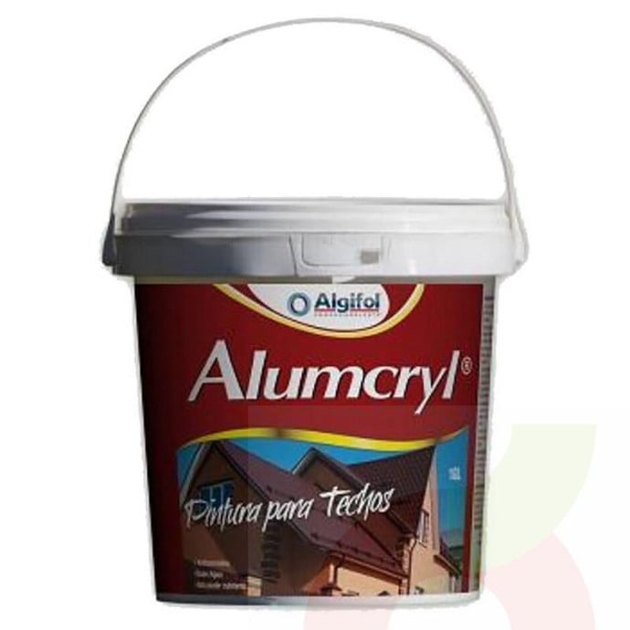 Pintura Techo Alumcryl Negro por Galón Algifol  - Pintura Techo Alumcryl Negro X Gl