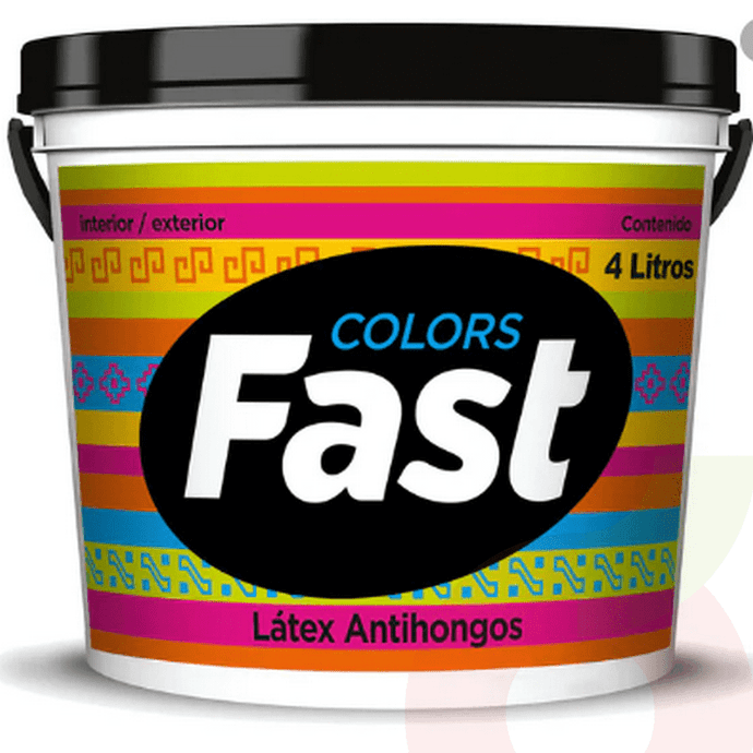 Látex Fast Verde Agua por Galón Tricolor - Latex Tricolor Fast Verde Agua