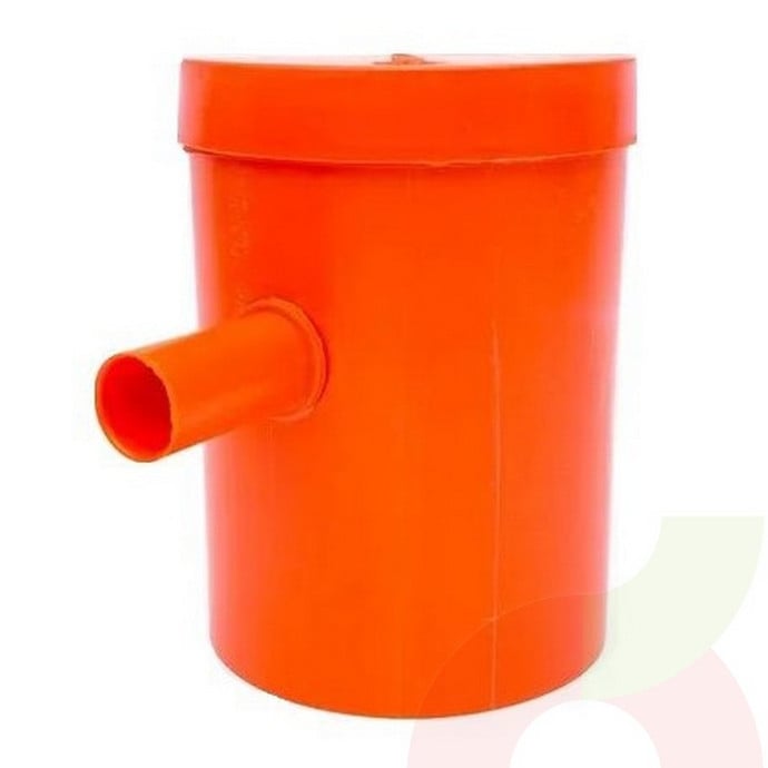 Cámara de Registro PVC 110mm con Tapa Naranja - Camara De Registro Pvc 110 Mm C/Tapa Naranja