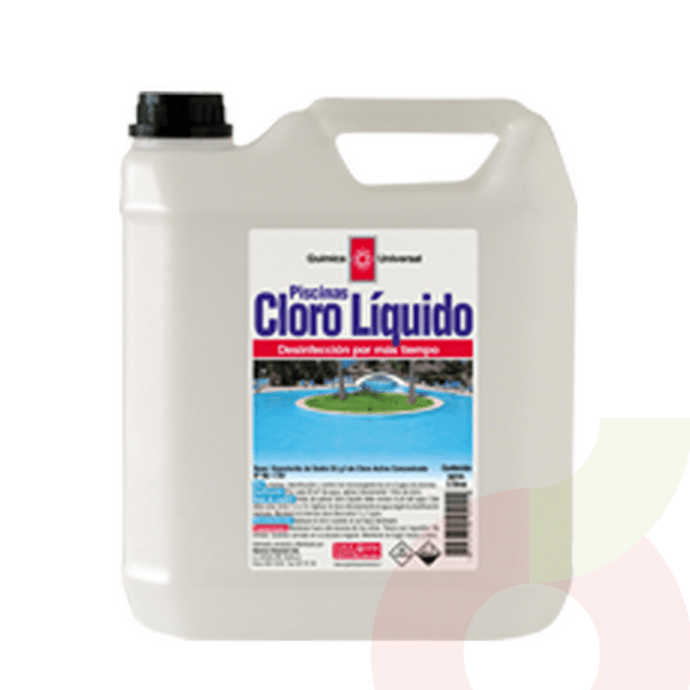 Cloro Liquido Química Universal 5 Litros - Cloro Liquido 5 Lt Pisc. Q.Universal