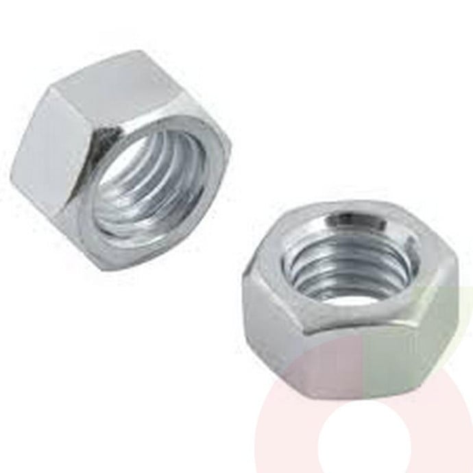 Tuerca Hexagonal 1/4 Zinc 4 Unidades - Tuerca Exagonal 1/4 Zinc 4 Unidades