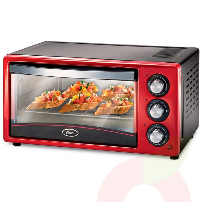 Horno Eléctrico Oster Rojo 15 Lt - Horno Electrico Oster Tssttv15Ltr Rojo 15 Lt