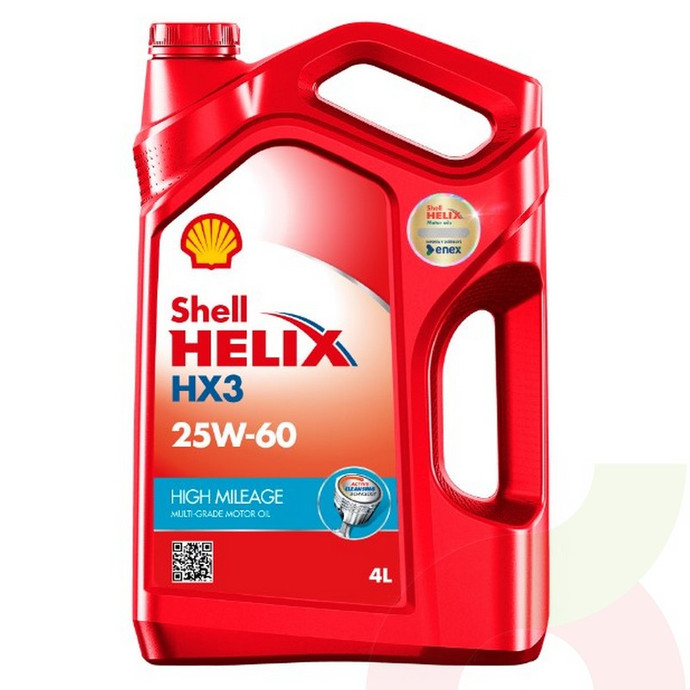 Aceite Shell Helix Hx3 Hm 25W-60Sl x 4lt - Aceite Shell Helix Hx3 Hm 25W-60Sl X 4Lts