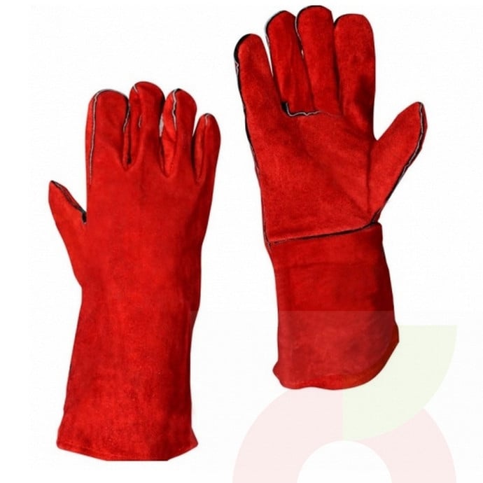 Guante Soldador Descarne Rojo Garmendia - Guantes Rojos .jpg