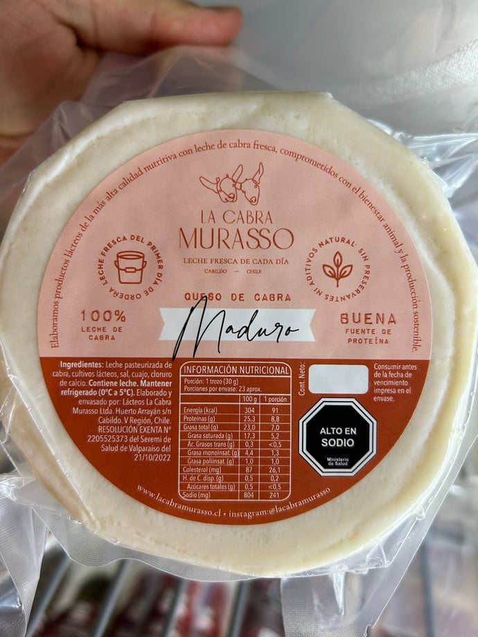 Queso Cabra Maduro 450grs La Cabra Murasso - queso maduro.jpg