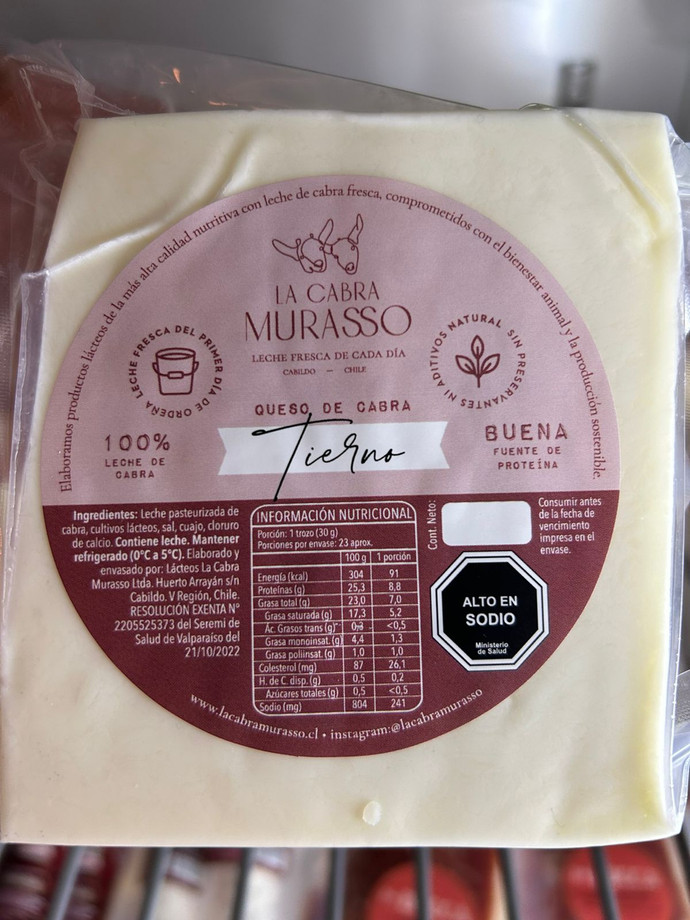 Queso Cabra Tierno 200grs La Cabra Murasso - queso tierno.jpg