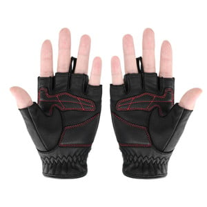 Guantes de cuero para motociclismo Motowolf 0334-R