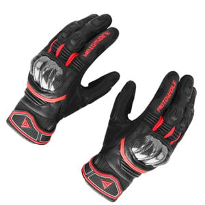 Guantes de Cuero Motowolf 0335-R