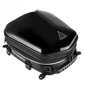 Top Case Bolso Trasero de Moto Para Casco 0705. Negro