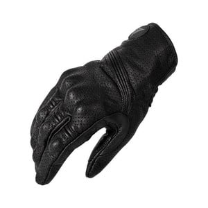 Guantes para motociclismo de cuero perforado Motowolf 0303