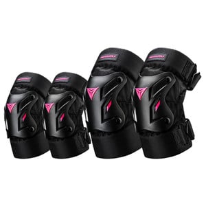 Pack De Rodilleras Cortas y Coderas De Mujer Motowolf 1034HJ-P