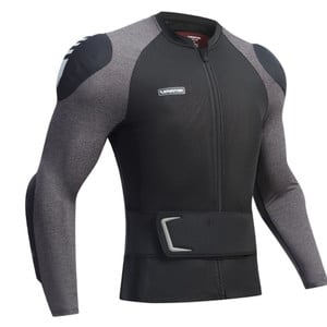 Chaqueta Ajustada Armadura para motociclismo con cinturón Motowolf 10MDL1031. Gris