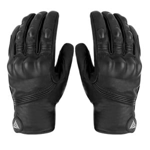 Guantes De Cuero Genuino Táctiles y Tácticos  Motowolf 0303B BLACK