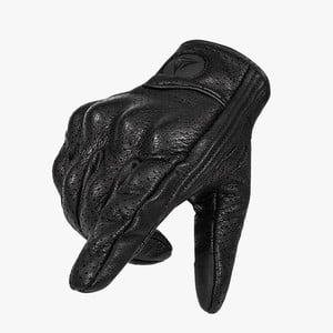 Guantes para motociclismo de cuero perforado Motowolf 0302