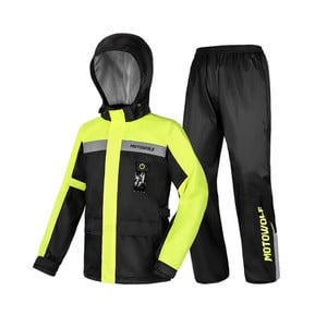 Traje Impermeable para moto y ciclismo Motowolf 0402 210T - amarillo