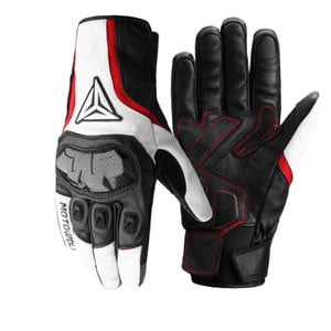 Guantes para motociclismo Motowolf 0305B BLACK-WHITE