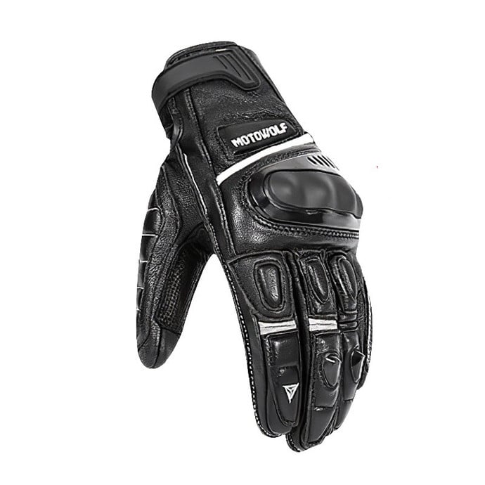 Guantes de Cuero para motociclismo Motowolf 0306  - Guantes de Cuero para motociclismo Motowolf 0306 