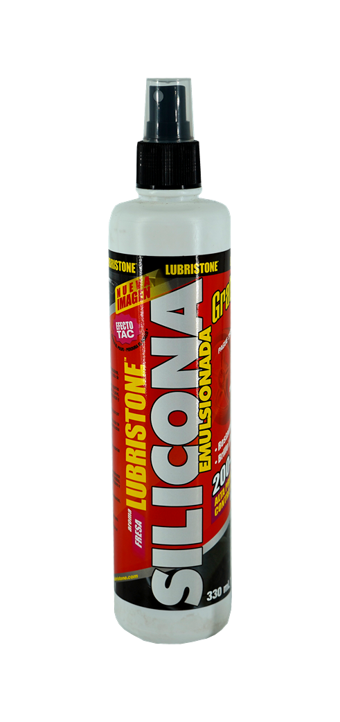 Silicona Emulsionada Fresa 330 ml - Silicona Lubristone Fresa 330 Ml