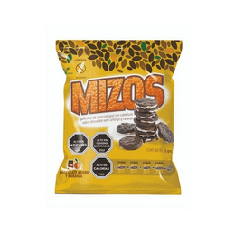 Mizos Galletas de Arroz Chocolate Negro y Naranja - 25 grs