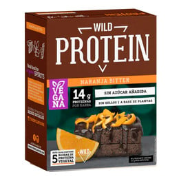 Caja Wild Protein Vegana Naranja Bitter (14 grs de Proteína) - 45 grs