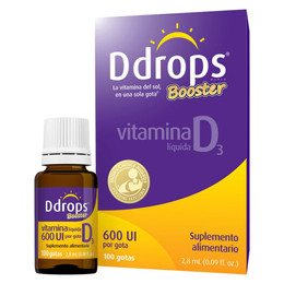 Ddrops Vitamina D3 600 UI (100 gotas) - 2, 8 ml