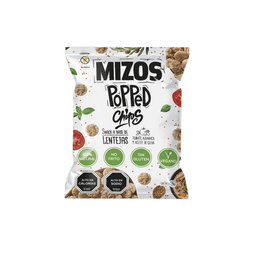 Mizos Pack 6 Snack Popped Tomate Albahaca y Aceite de Oliva - 20 grs 