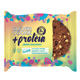 Galletòn Clever Cookies Protein Doble Chocolate (8 grs de Proteina) - 45 grs