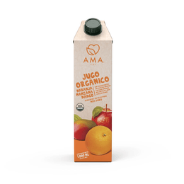 AMA Jugo de Fruta Naranja Manzana Mango - 1 Litro