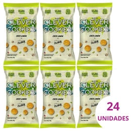 Pack 24 Galletas Clever Cookies Limòn Coco - 30 Grs