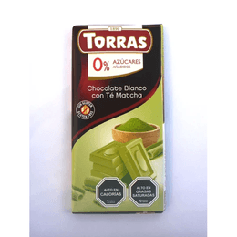 Torras Classic Chocolate Blanco con Matcha - 75 grs