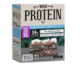 Caja Wild Protein Vegana Chocolate Coco - 225 grs