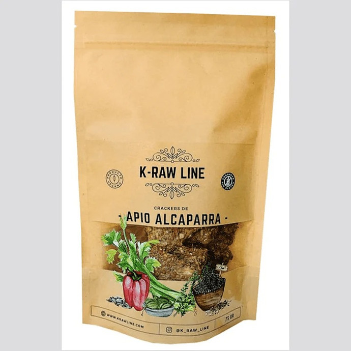 Crackers de Apio Alcaparra K Raw Line 75 gr