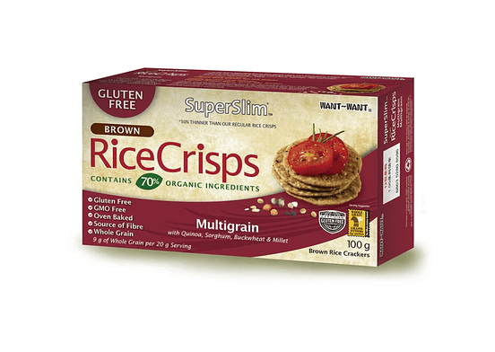 Rice Crisp Galleta arroz integral  multigrano 100 gr.