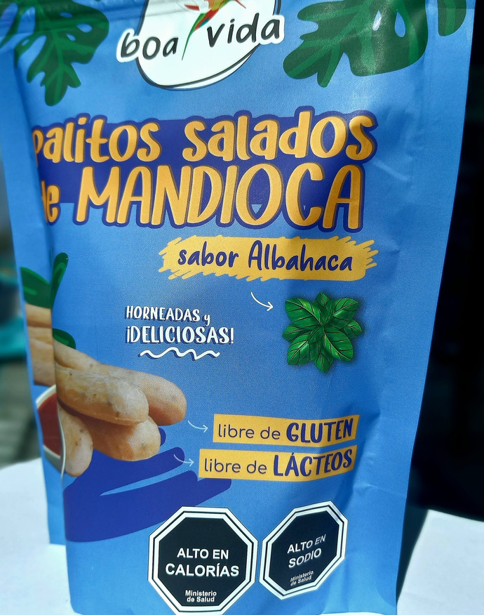 Snack de Mandioca Sabor Albahaca 130 g